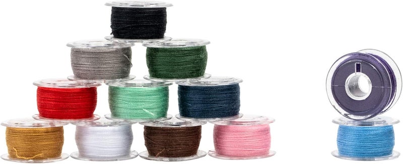 SINGER 21495 Class 15 Threaded Bobbins, Transparent, Assorted Colors, 12-Count - Image 3